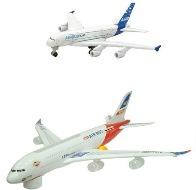 

Shop & Shoppee Combo of Battery Operated Airbus Plane(Big,Small)(White)
