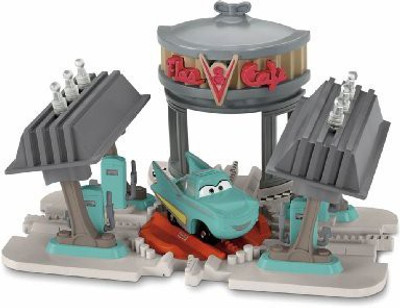 

Fisher-Price Disney Pixar Cars Geotrax Transportation System Flo'S V8 Caf(Grey)