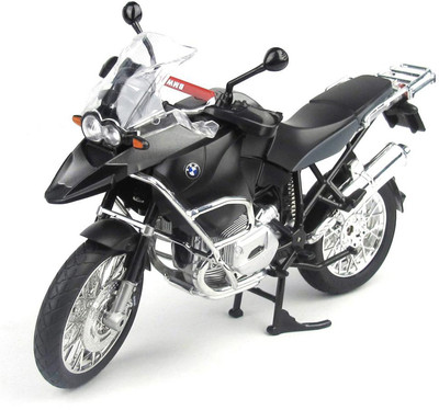 

Adraxx 1:9 Licensed BMW R-1200 Superbike Die cast Metal Scaled Down Detailed Model For Collectors(black)