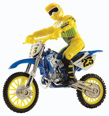 

Hot Wheels Moto X No23 Rider With Blue Bike Blue And Yellow(Multicolor)