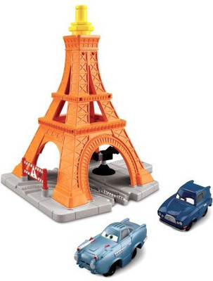 

Fisher-Price Geotrax disney/pixar cars 2 Eiffel Tire Crash(Orange)
