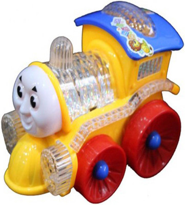 

Bornify Train Toy With Engine lights, Bump and go action, Funny Loco (Multicolor)(Red)