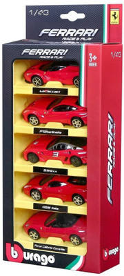 

Bburago Ferrari 5-Pc Gift Pack Set, Assortment - 2(Multicolor)