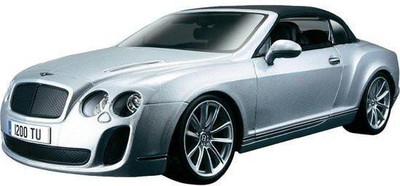 

Bburago Bentley Continental Supersports Convertible 1/18 Diecast Scale Model Car(Silver)