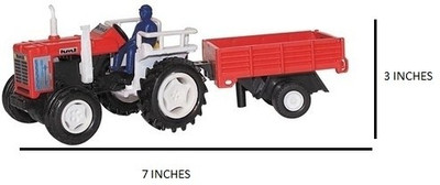 

Centy Toys Tractor with Trolley(Red)