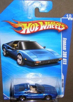 

Hot Wheels 2010 All Stars 128/240 Blue Ferrari 308 Gts 10/10(Blue)