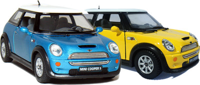 

Kinsmart STYLO-MINI COOPER (BLUE-YELLOW)(Multicolor)