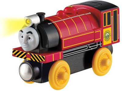 

Fisher-Price The Train Wooden Railway Talking Victor(Red)