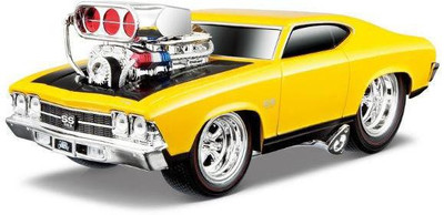 

Maisto 1969 Chevrolet Chevelle SS Muscle Machine 1:24 Diecast Toy Car Model(Yellow)
