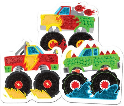 

The Orb Factory Orb Factory My First Creative Collage Kitmonster Trucks(Multicolor)