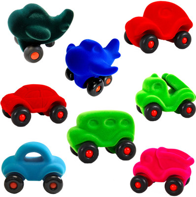 

Rubbabu Little Vehicles Assortment Display of 8(Multicolor)