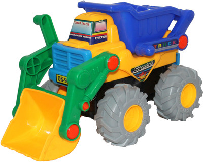 

Mamaboo 2 in 1 Dump Truck With Excavator(Multicolor)