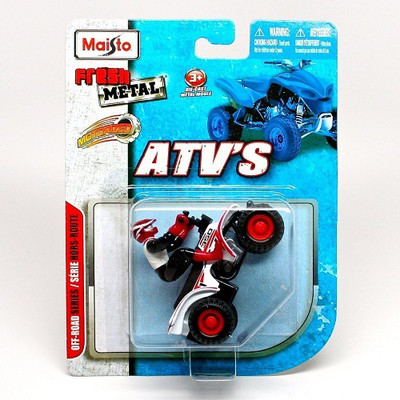 

Maisto MOTORIZED RACING ATV WITH PULL BACK WHITE(Multicolor)