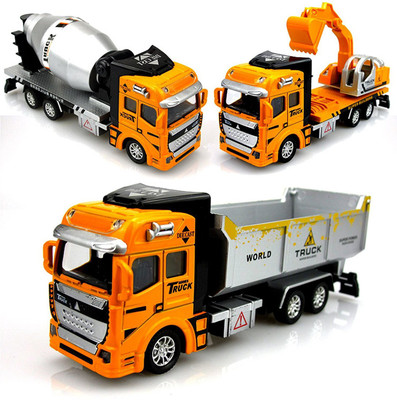 

Parteet Die Cast Metal Trucks Toy Set of 3 for kids(Multicolor)