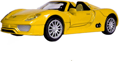 

Adraxx 1:28 Scale Die Cast Convertible Sports Car Toy Collector Model(Yellow)