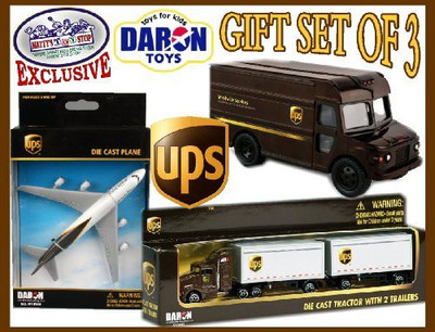 

Daron Ups (United Parcel Service) Trucks & Plane Deluxe Gift Set(Black)