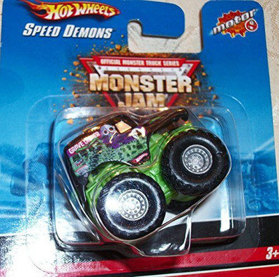 

Hot Wheels Monster Jam Grave Digger Speed Demons Collectible Truck(Green)