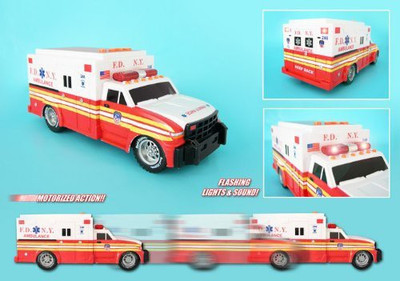 

Daron Fdny Motorized Ambulance With Light And Sound(Multicolor)