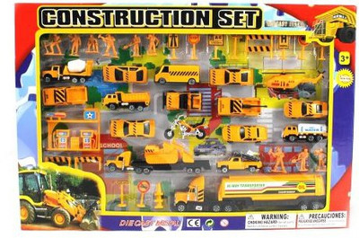 

Metro Complete Construction Crew 43 Piece Mini Diecast Play(Yellow)