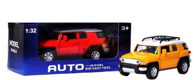

New Pinch Auto Model Die-Cast jeep Toy assorted colors (pack of 2)(multicolor)