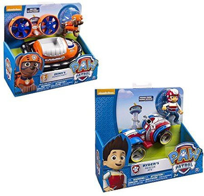 

Paw Patrol Nickelodeon Ryder'S Rescue Atvzuma'S Hovercraft 2 And Sets(Blue)