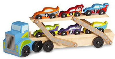 

Melissa & Doug Mega Racecar Carrier(Multicolor)