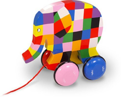 

Elmer The Elephant Vilac Elmer Pull Toy(Multicolor)