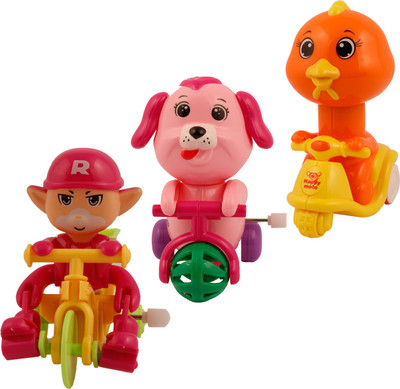 

sancy small puppy and duck and racer toys for kids-combo of 3(Multicolor)