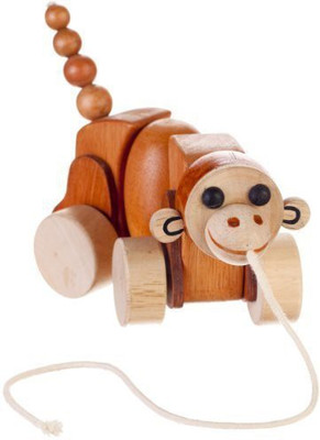 

Bead Bazaar Max the Monkey Pull Toys(Multicolor)
