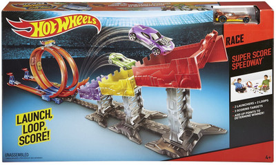 

Hot Wheels SUPER SCORE SPEEDWAY TRACK SET - DJC05(Multicolor)