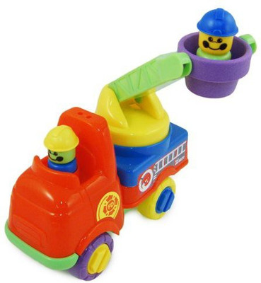 

Fun time Push Along Fire Engine W/ Turning Ladder & Firefighters(Multicolor)