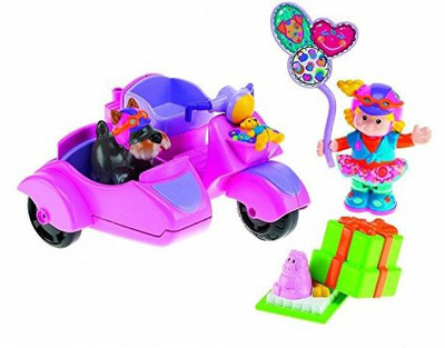 Fisher-Price Little People Sarah Lynn & Her Scooter(Pink)