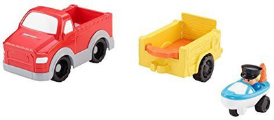 Fisher-Price Little People Wheelies Fishing Boat(Multicolor)