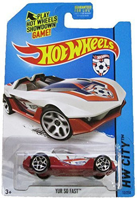 

Mattel Hot Wheels 2014 Hw City 12/250 Hw Goal Yur So Fast(Red)
