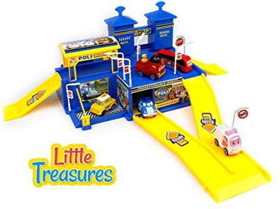 

Little Treasures Robot City Shopping Center Playing Toy(Multicolor)