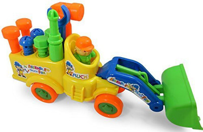 

Lexun Toys Beautiful Yellow Tractor Construction Truck Set Rides(Multicolor)