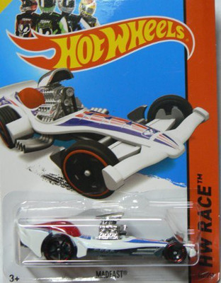

Hot Wheels 2014 Hw Race Thrill Racers White Madfast 152/250(White)