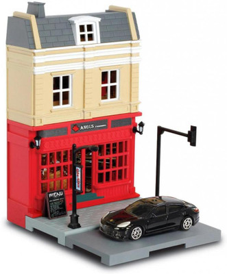 

RMZ City Diorama Steak House Set Multi Color(Black)