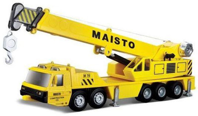 

Maisto Construction Crane M 78 Truck Line Tractor Trailor(Yellow)