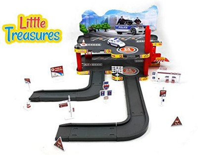 

Little Treasures Police Parking(Multicolor)