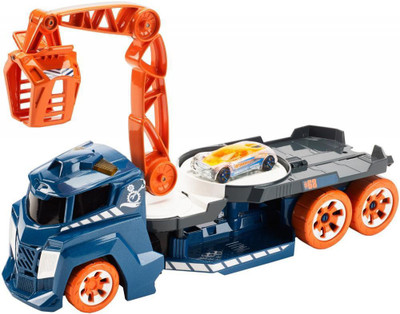 

Hot Wheels Hot Wheels Spinning Sound Crane Vehicle Multi Color DJC69(Orange, Blue), Blue;orange
