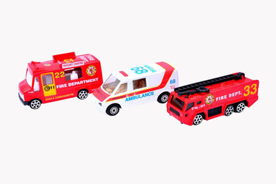 

Mamaboo Street Machine 3 Rescue Car Gift Set(Orange)