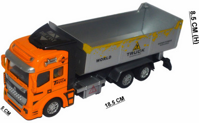 

Shop4everything Mettalic DIE Cast Alloy wheel Truck(Yellow)