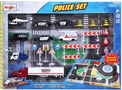 

Maisto Fresh Metal Police Set(Multicolor)