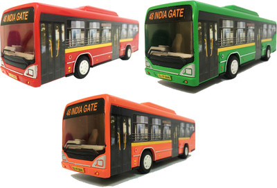 Jack Royal City Bus(Red, Green, Orange), Green;orange;red