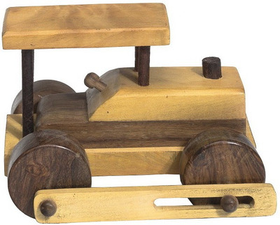 

Desert Craftin Wooden Road Roller(Beige)