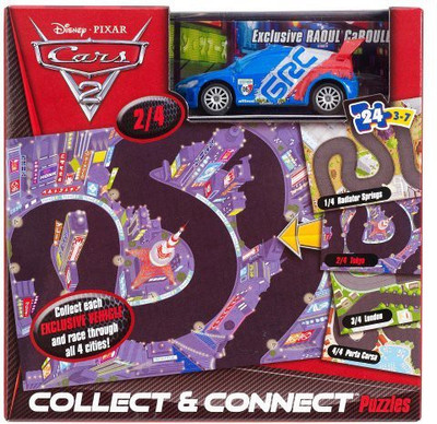 

Disney Pixar Cars 2 Raoul Caroule Collect And Connect 24Pc Puzzle(Blue)