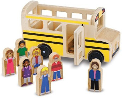Melissa & Doug School Bus Play Set(Multicolor)