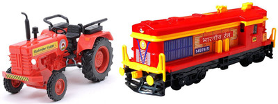 

AR Enterprises set of Mahindra Tractor and Locomotive Engine(Multicolor)