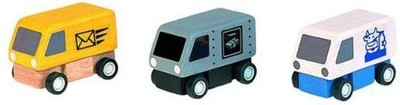 

Plan Toys Plandelivery Vans (1 Set 3 Pcs)(Multicolor)
